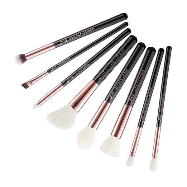 Non Slip metal ferrule High End Makeup Brush Set For Beginners Mixed Hair
