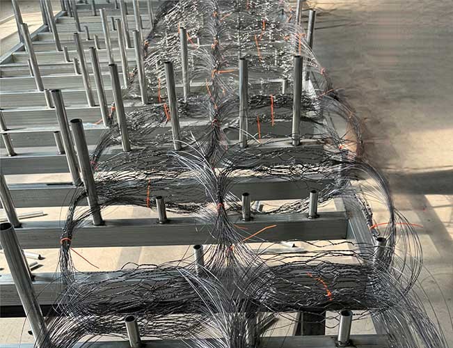 Four-Tiered Ring Garlands Wire Network Anti Tank Barrier Invisible Obstacle