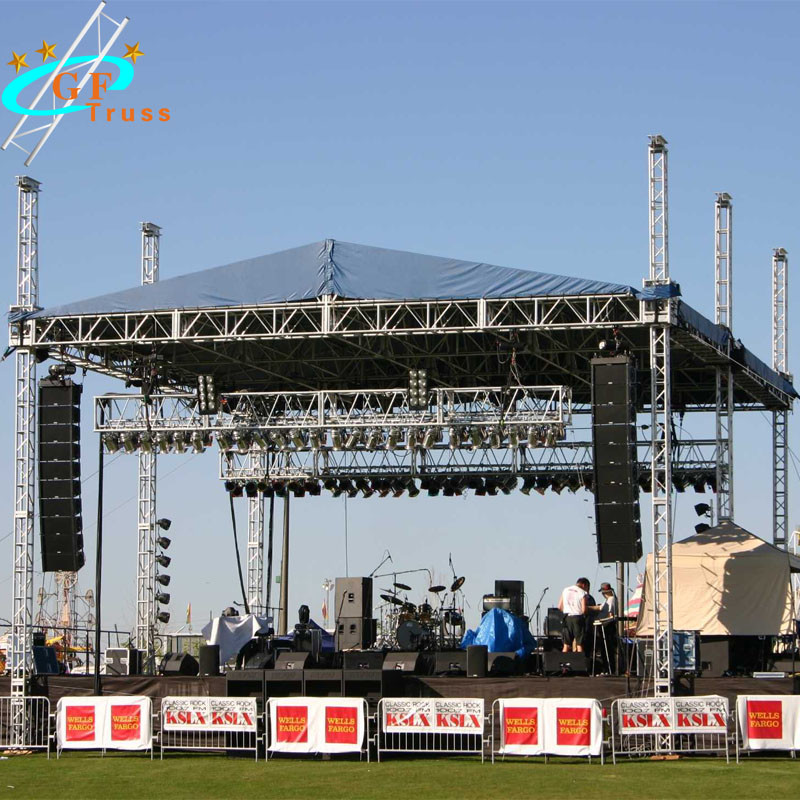 Aluminum Outdoor Concert Stage Small Concert Sound Lighting DJ System Stage