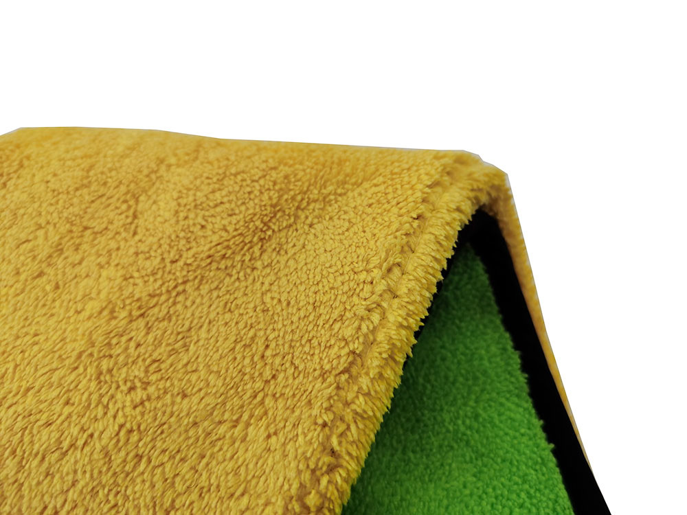 Dual Layer Plush Microfiber Car Care Cleaning Water Absorption Car Polish Cloth