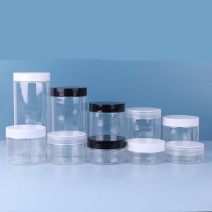 280ML Clear Plastic Container Cosmetic Jar With Lids