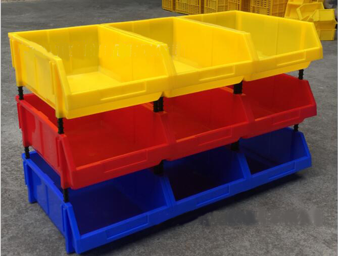 plastic contaniers parts boxs with rack