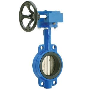 China 2-24 DN50-DN600 OEM Valves Manufacturing Ductile Iron Wafer Type Butterfly Valve on sale