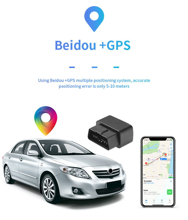 Dual Mode Car GPS Locator OBD Interface Beidou 9-45V