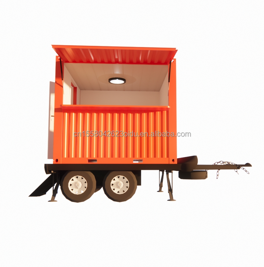 Folding Container 10ft Pop-up Mobile Home Trailer for Modern Tiny Custom Prefab Bar Camping House on Wheels Trailer