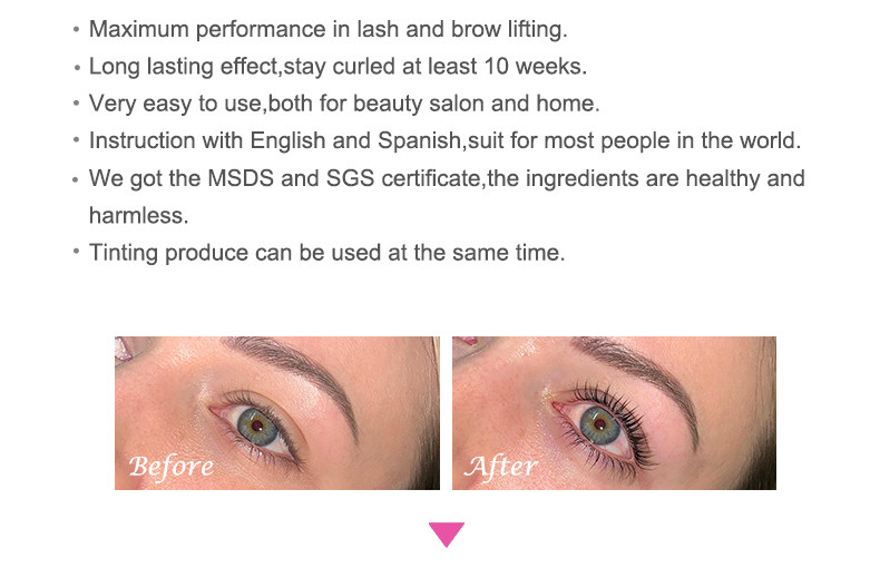 Hygienic DIY Eyelash Lift Kit With Eyelash Lift Aftercare Essence