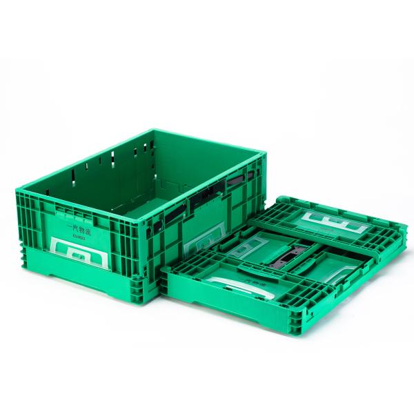 Customized Logo Plastic Storage Box Container Folding Stackable Crate for Tool Storage