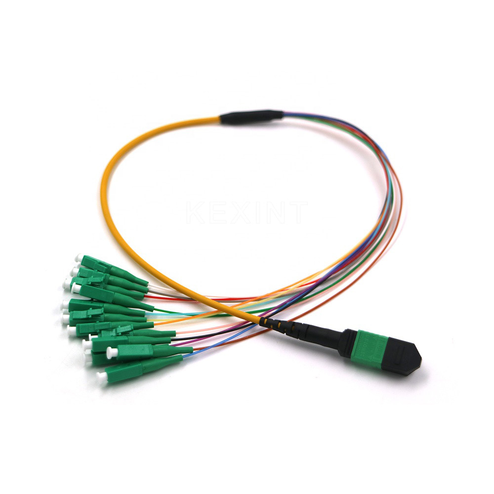 OM3 OM4 G657A Fiber Optic Trunk Cable 24 Core MTP MPO LC Connector