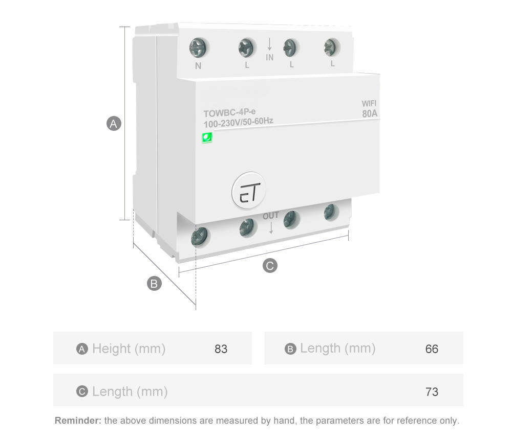 Din Rail WIFI Circuit Breaker Switch Remote Voice Control by Ewelink APP for Home mcb timer 110V 220V 380V