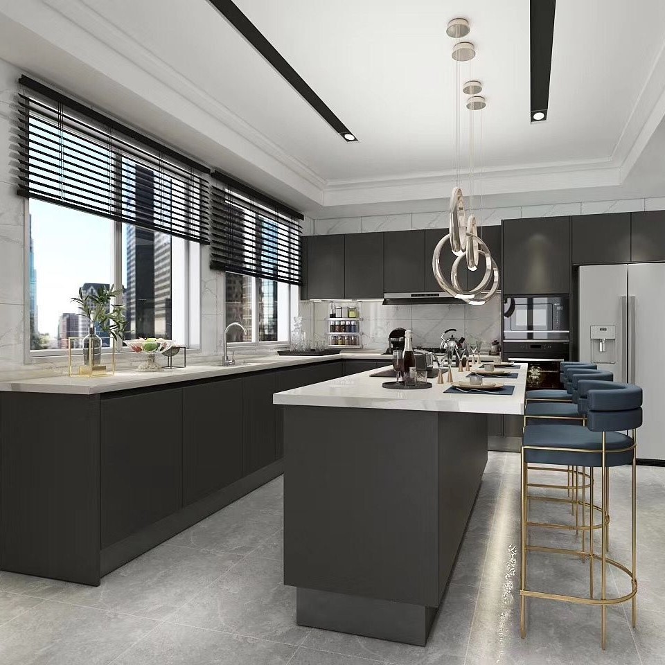 Appliance Modern Kitchen Cabinet With Particle Board & Plywood Materials