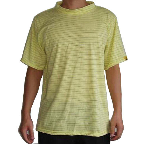 Antistatic Cotton Knitted Fabric ESD Safe Materials 26S/1 Yarn Count ESD T Shirt Fabric