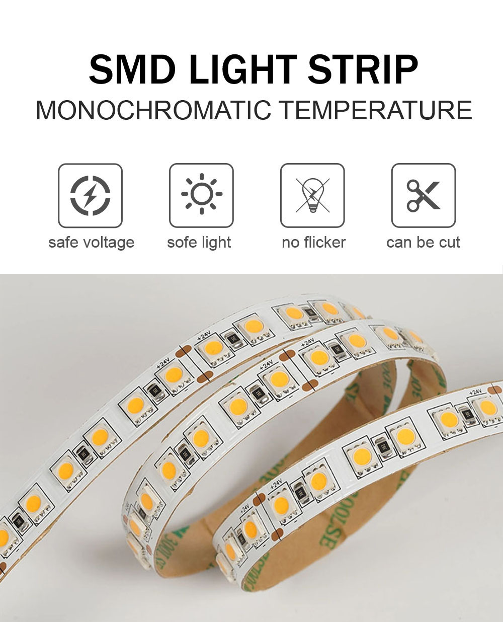 12V 24V Chasing Soft Outdoor Silicone Smart Light Smd Flexible Led Neon Strip Light 10M