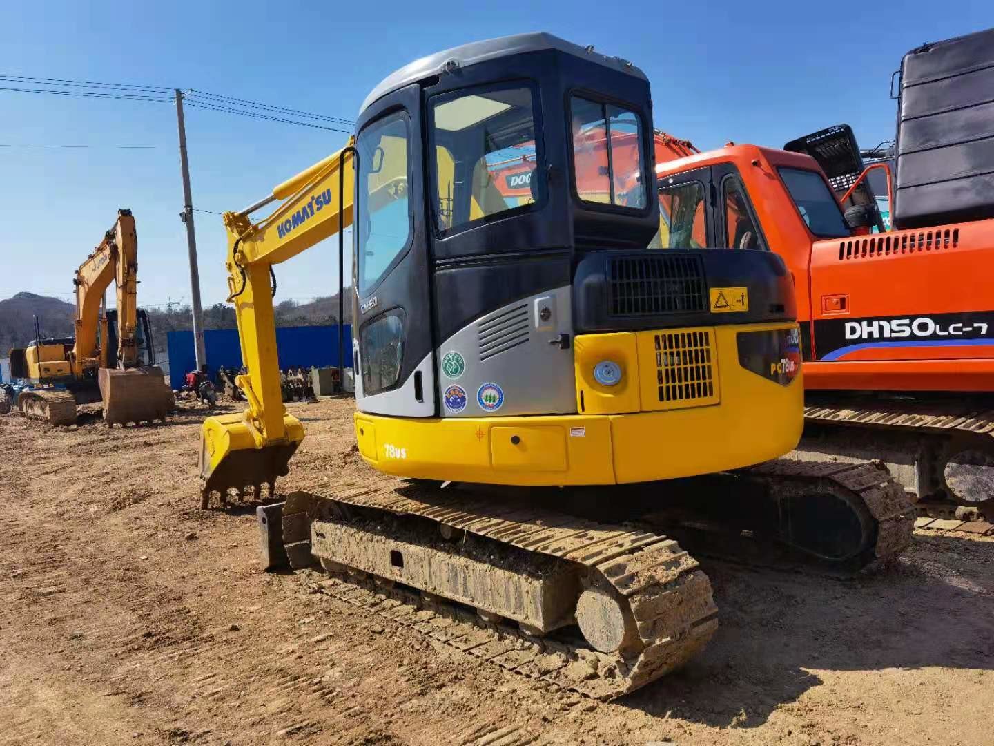 Second Hand PC78-6 Used Komatsu Excavator 7 Ton 40kw