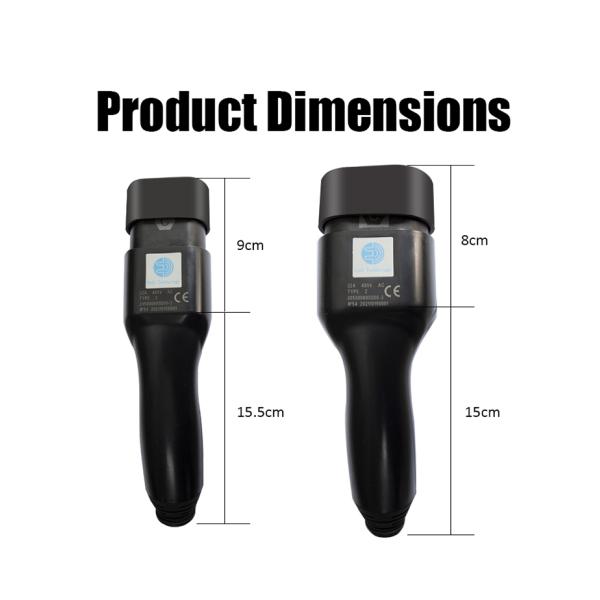 UL94-V0 Flame Class 16A-32A Type 1 to Type 2 EV Charging Cable for Electric Vehicles