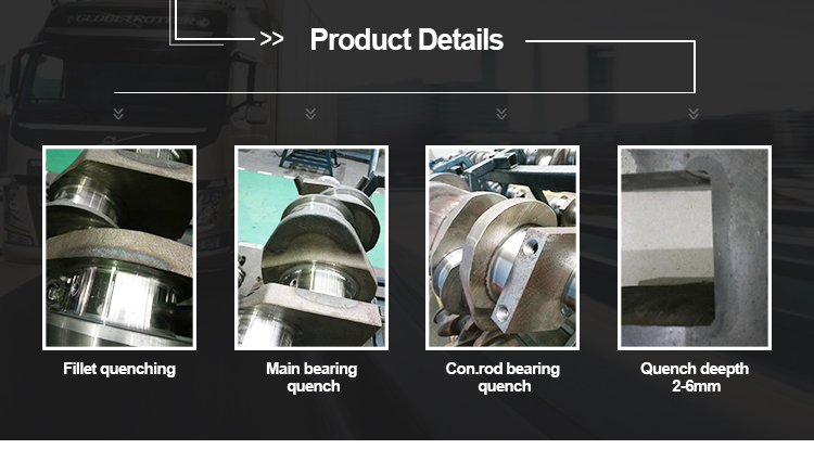 OEM factory price ISBe 2830476 forged engine crankshaft