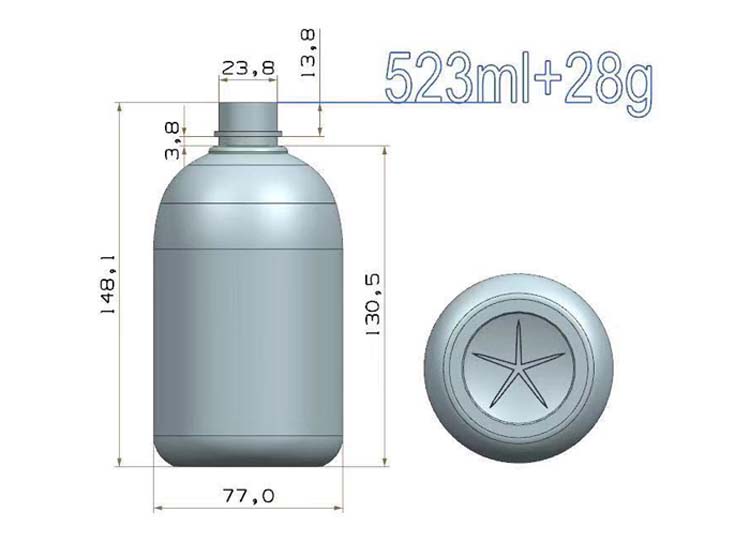 High Speed PET Blowing Machine 2cavity Full Automatic for 0.1-2L Beverage Bottles