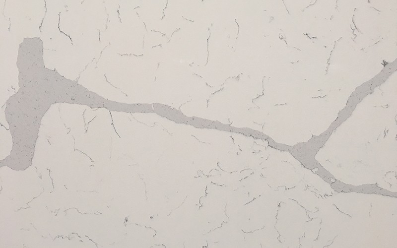 Polished Surface Calacatta Quartz Slab , Kitchen Calacatta Quartz Countertops