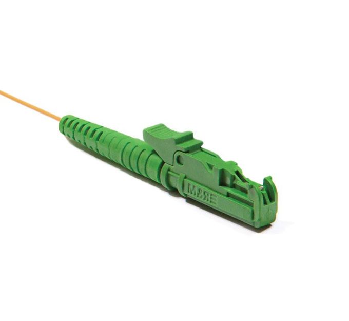 Green Boot G652D Fiber Optic Connectors SM 3.0 With Plastic Stopper