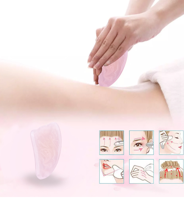 Rose Quartz Crystal Facial Roller Customized Face Eye Roller 10g
