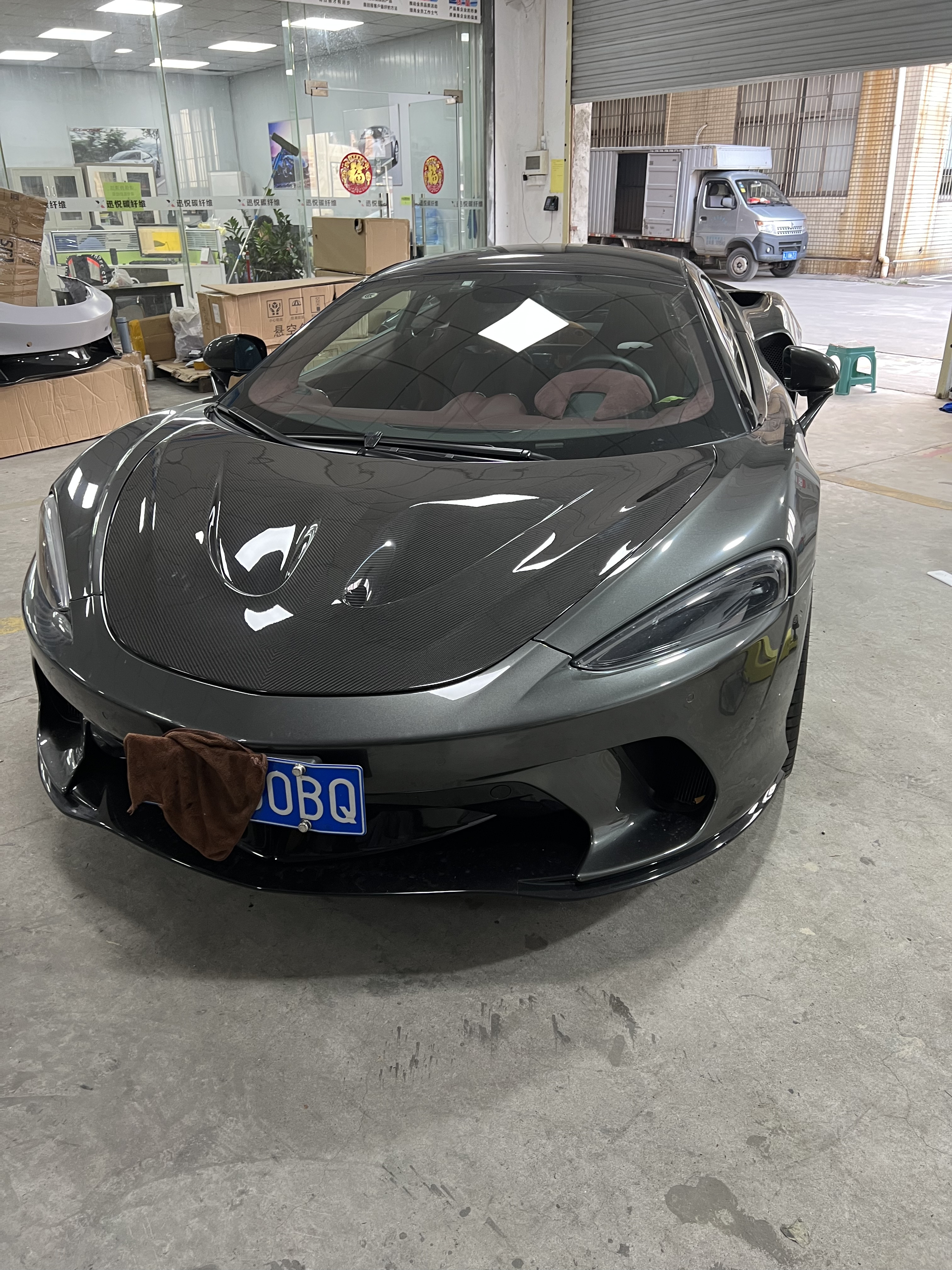 GT Mclaren Body Kit P1 Style Carbon Fiber Hood Engine Hatch