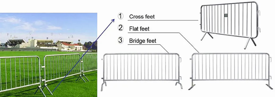 Galvanized Retractable Pedestrian Safety Barriers ISO CE