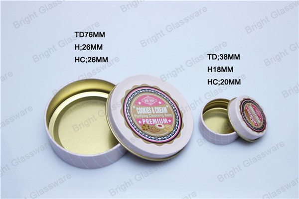 Custom Gold Candle Jars Tinplate With Custom Emboss Logo