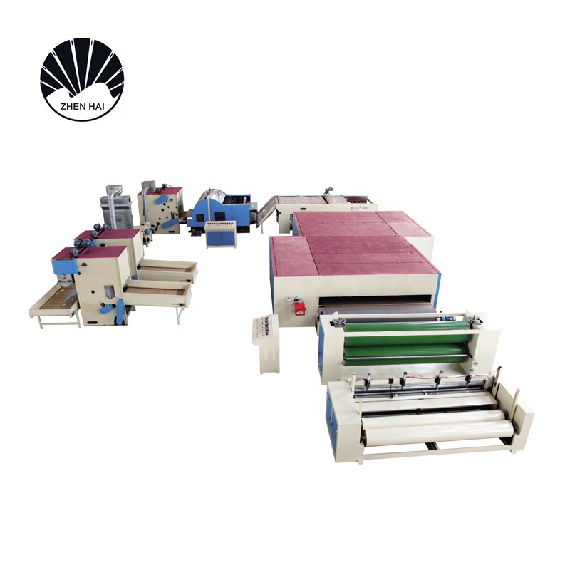 Soft Mattress Jacket Interlining Poly Wadding Production Line Machinery