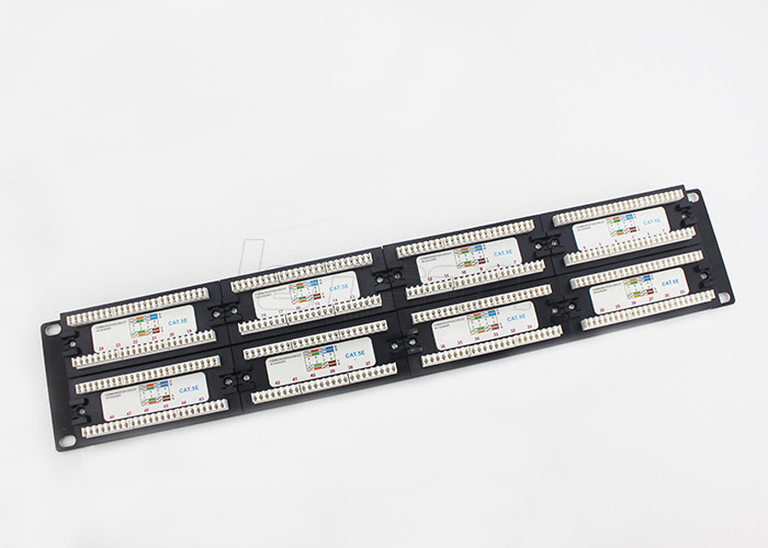 OEM UTP 24 Port Cat6 Modular Patch Panel RJ45 8 In 1 Station ID Modular