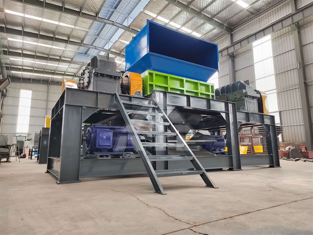 Engine Wheel Aluminum Shredder Waste Recycling Dual Shaft Shredder
