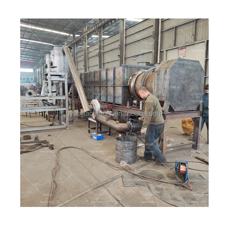 Electric Control Cabinet Biochar Sawdust Charcoal Heating Furnace with UT Machinery Engine