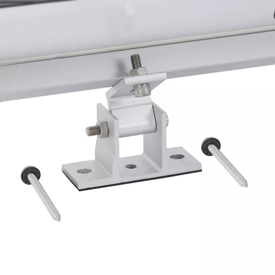 Custom Length Anodized Solar Panel Bracket for Flat Roof and Wall Mounting Solution