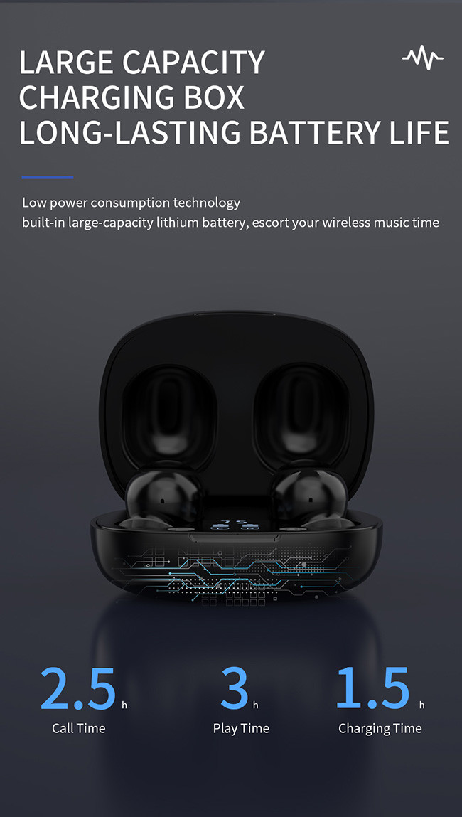 TWS Full Range Noise Reduction JL V40 In Ear Wireless Earphones