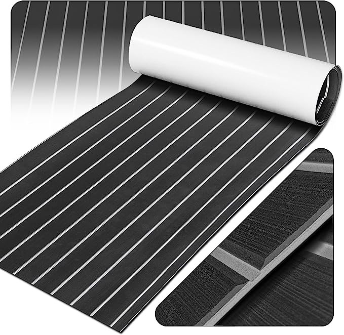 Flooring EVA Foam Decking Sheet, Faux Teak Decking Mat for Boat Yacht Marine Floor Carpet/Swimming Pool Flooring