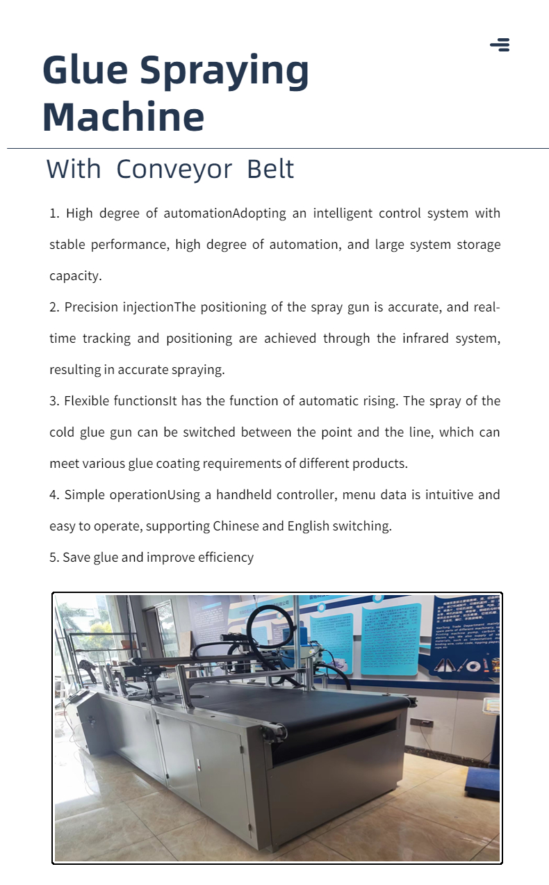 800*600mm Glue Range Size Hot Melt Adhesive Spraying Machine for Box Folding and Gluing