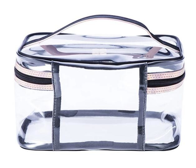 PVC Mini Plastic Cosmetic Bags , Cosmetic Tote Bags Printed Promotional