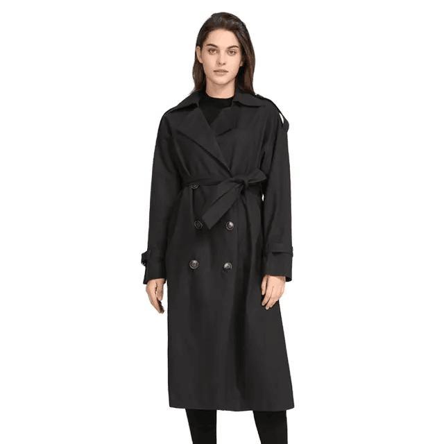 Customized Autumn Gabardina Ladies Overcoat Plus Size Long Sleeve Trench Coat for Women