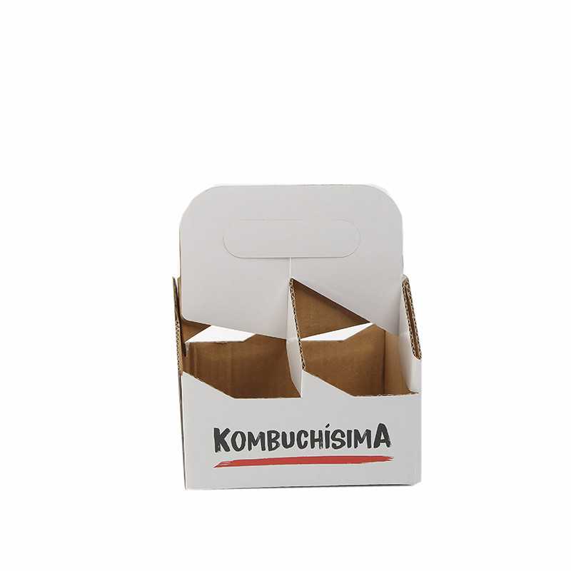 Custom Order Accepted White Six Wine Beer Pack Carrier With Varnishing And Handle