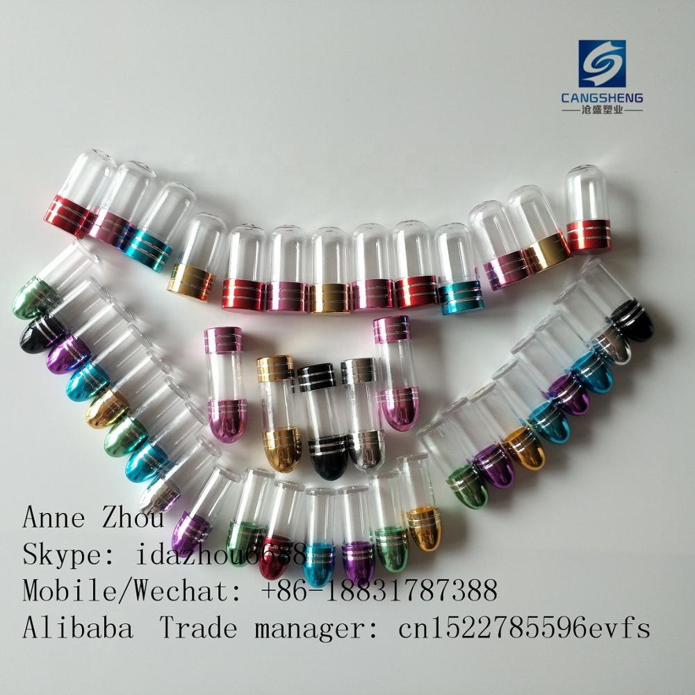 ISO9001 14mm Empty Plastic Pill Bottles For Single Capsule