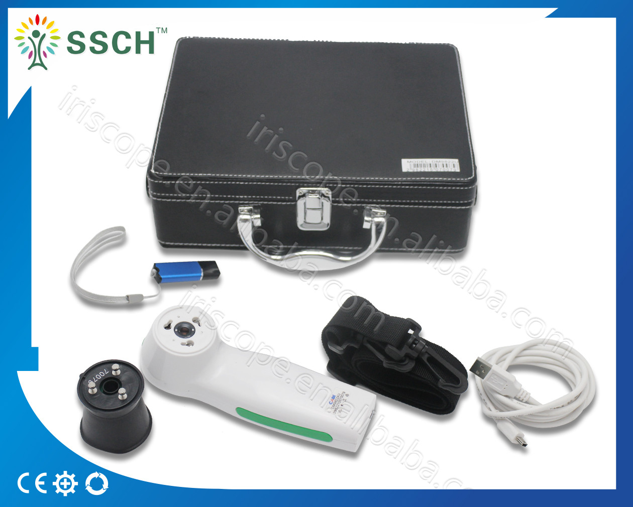 12.00 Mp Eye Iris Camera With English Spanish Professional Analysis Software