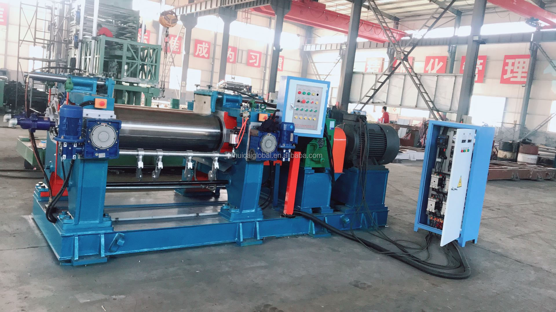 450mm Roll Diameter 55kW Motor Power Rubber Mixing Mill for 6-24 inch Rubber Compound