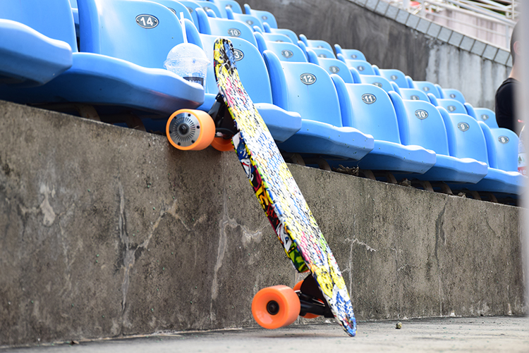 Plastic Portable Electric Skateboard , Colorful Fastest E Skateboard Fish Board