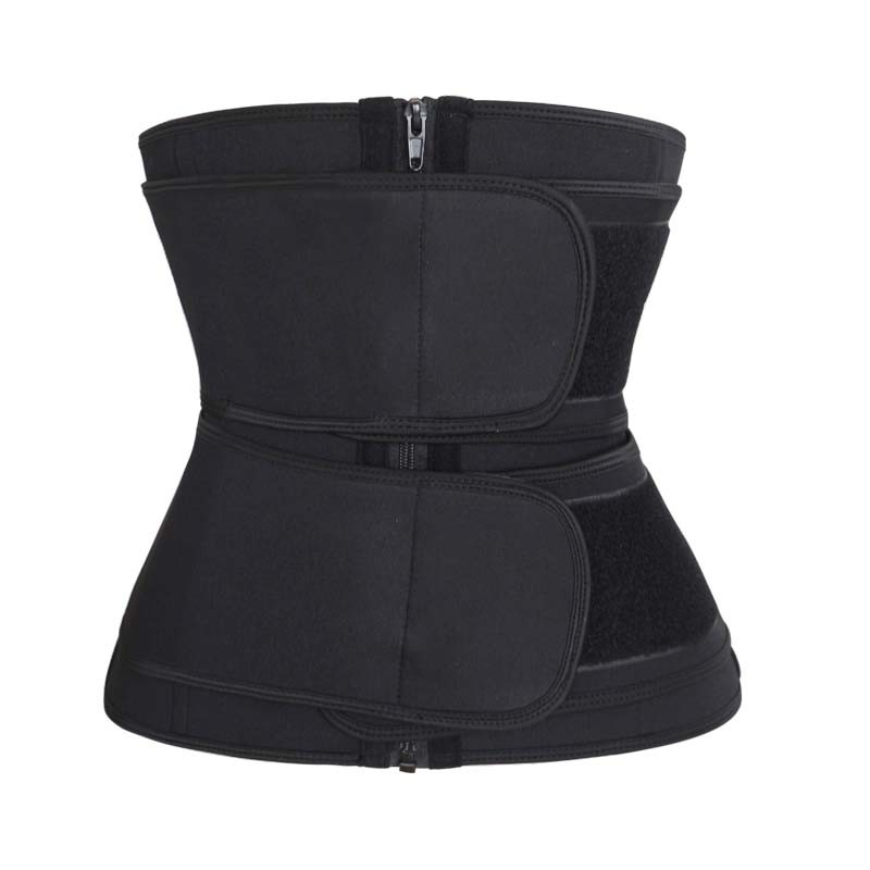 Neoprene Waist Trainer Double Belt Waist Trainer With Zipper