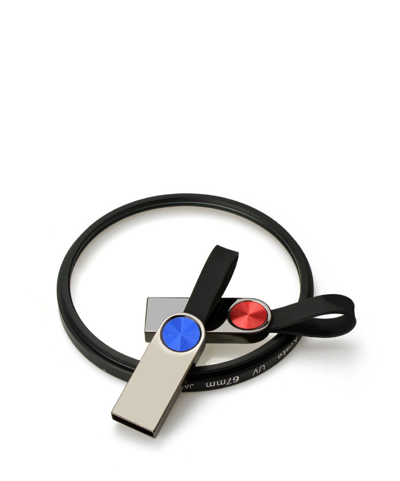 OEM 32GB 64GB 2.0 Metal USB Flash Drive UDP chips With Lanyard