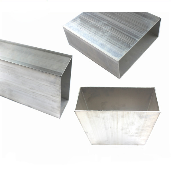 6060 6061 6063 Aluminium Tile Trim , Rectangle Aluminum Profile Tubing