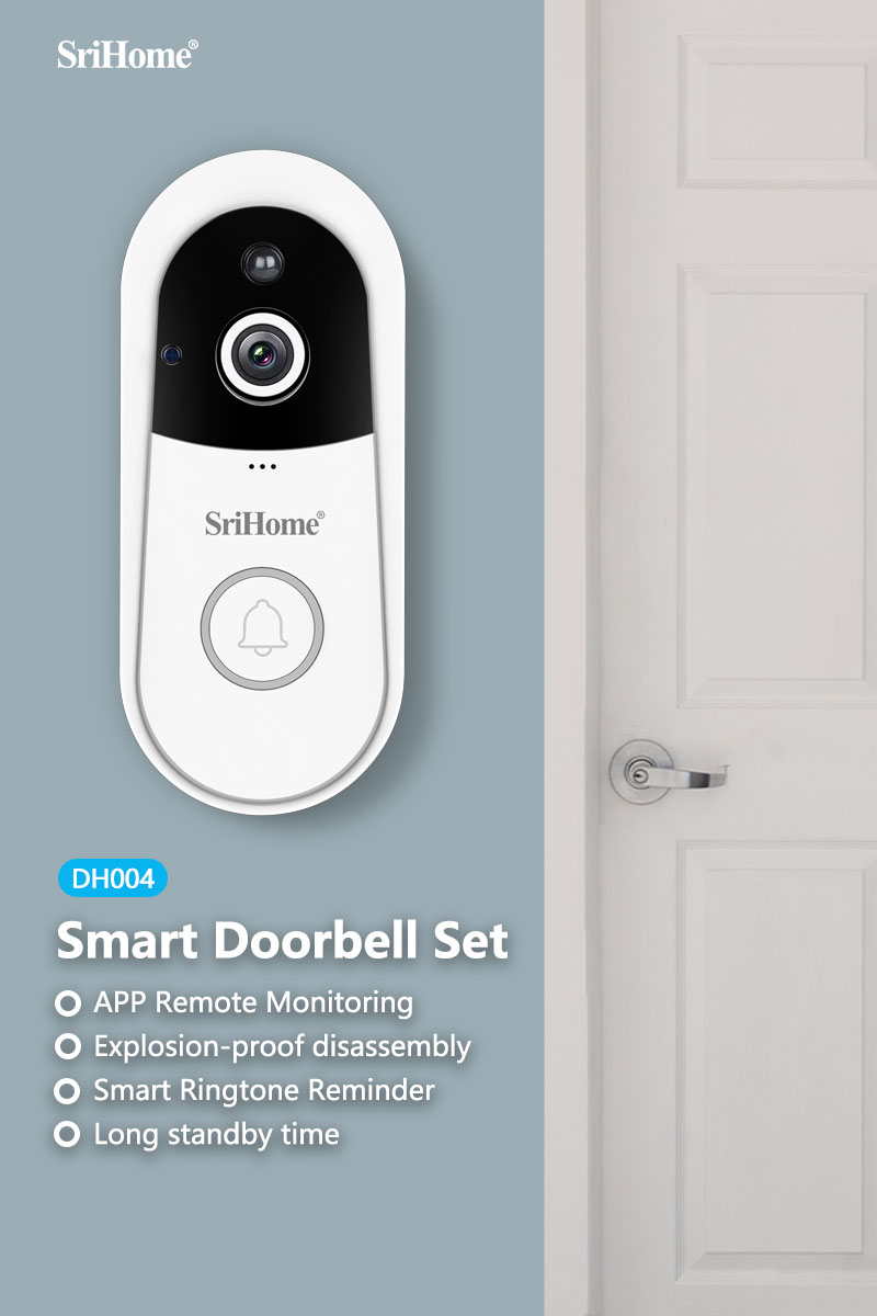 4MP Wireless Smart Ringtone Reminder PIR Remote Monitoring Doorbell Battery Surveillance Camera