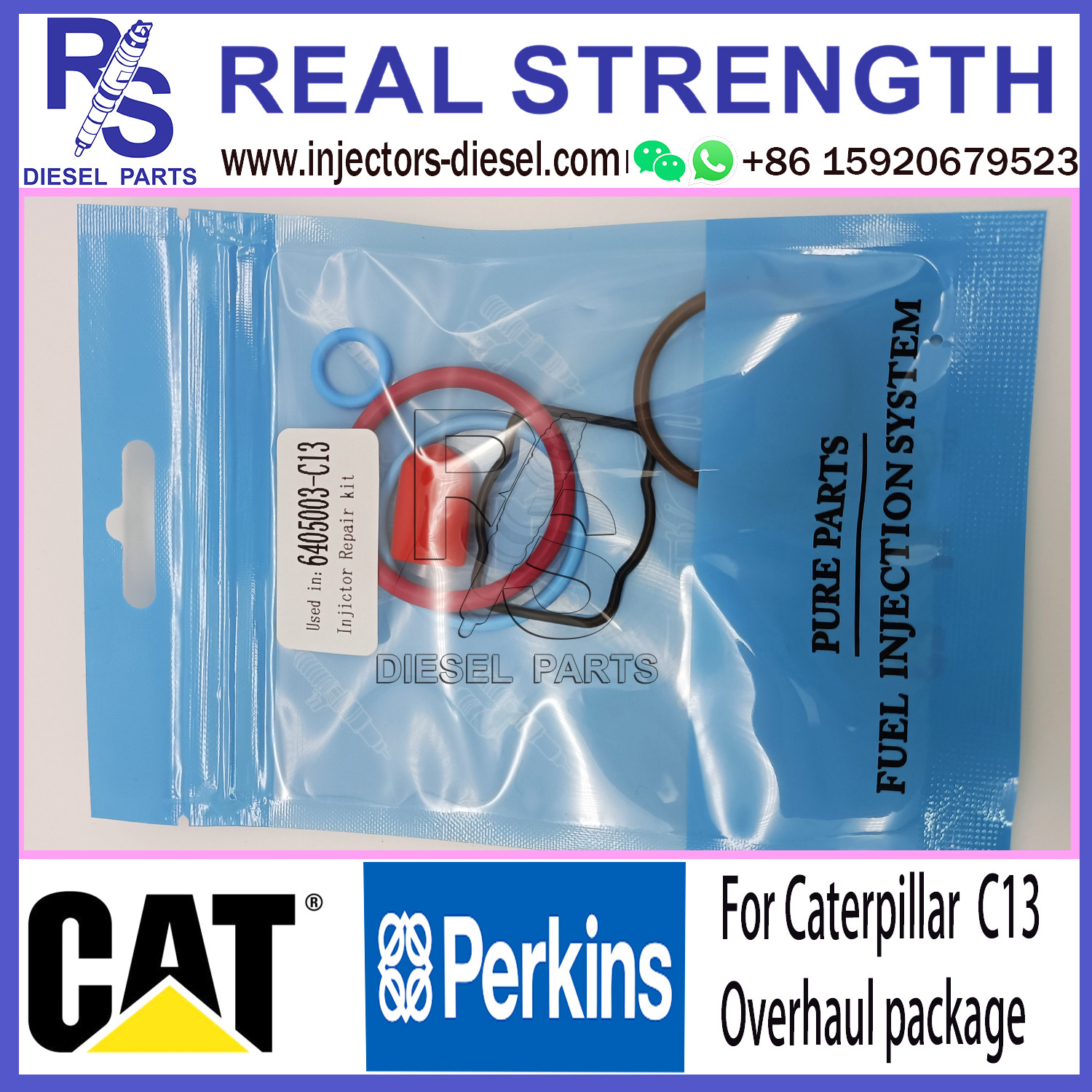 REAL STRENGTH Injection Repair Kit For Caterpillar C13 Series