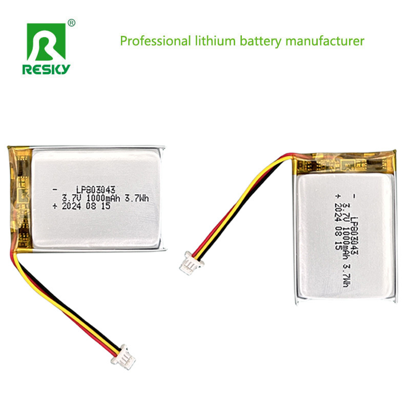 Pouch Solar Lithium Polymer Battery Cell 803040 3.7V 1000mAh 3.7wh Power