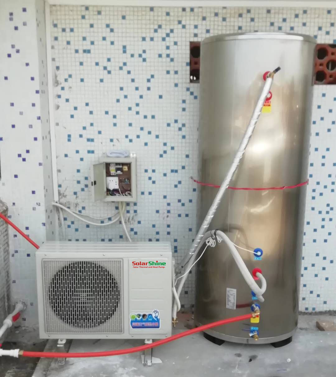 Economical energy efficient All In One Heat Pump Water Heater Full automatic