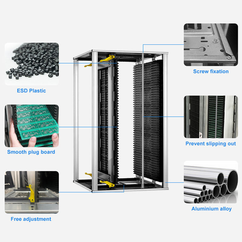 ESD SMT Magazine Rack For PCB Assembly PCB ESD Magazine Rack