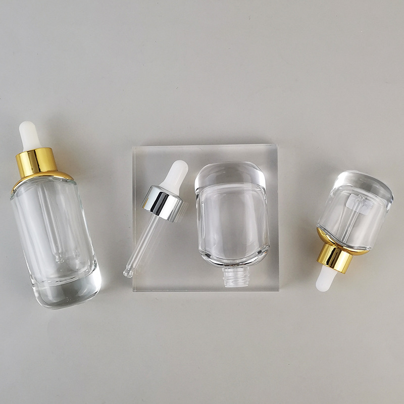 Other Cosmetic CUSTOM Empty Oval Unique Essential Oils Glass Dropper Bottle for Hair Oil 15ml 30ml 50ml 1oz 2oz